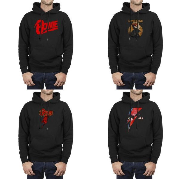 

men design printing david bowie logo red black fleece hoodies cool band warm hoodie low 2 on the iconic lightning 4 09 simple starbucks