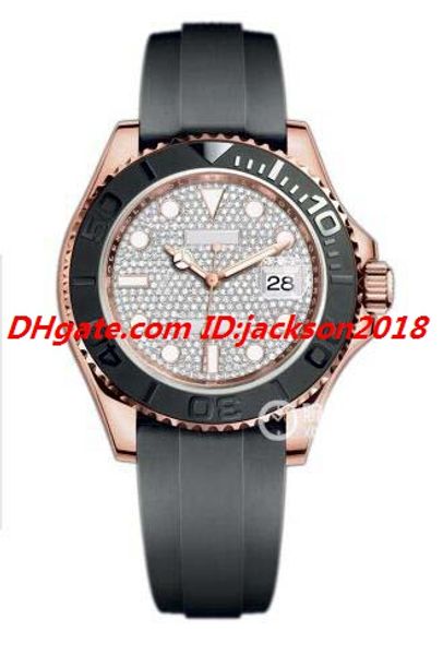 

luxury watch 2020 new 40mm everose gold mens strap watch date 116655 automatic fashion men's watches wristwatch, Slivery;brown