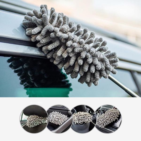 

microfiber adjustable stretch feather duster household dust cleaning brush easy to clean quickly and effectively remove dirt
