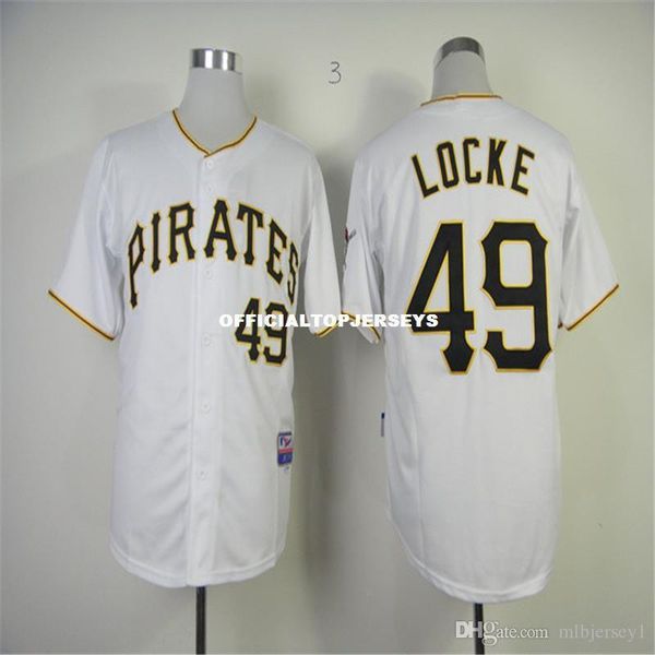 

mens jeff locke #49 color black white stitched retro jerseys lightweight material 01, Black;blue