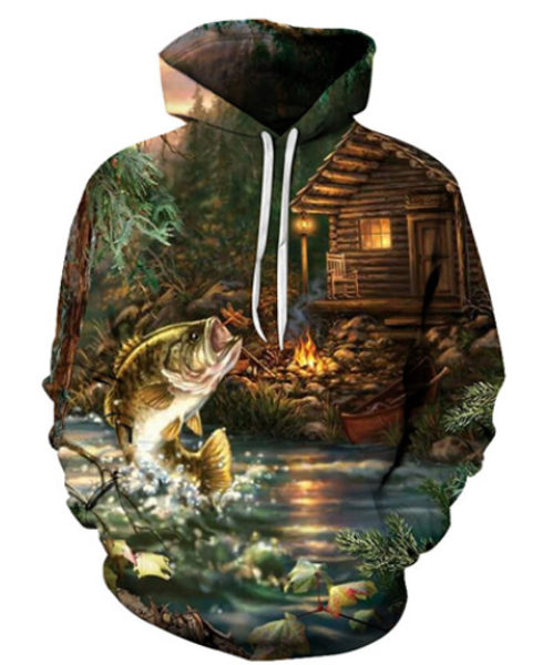 

новые моды горячие продажа рыбалка 3d печати толстовки fishman мода одежда женщины / мужчины смешные 3d hoodiest tracksutis повседневная пал, Black