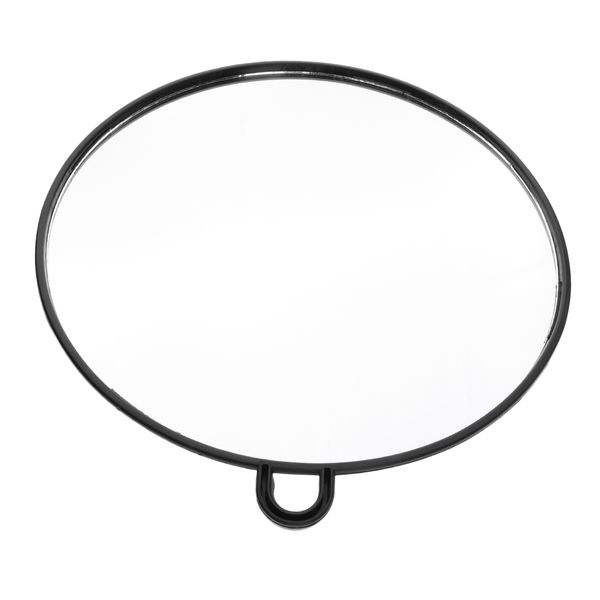

professional large round handheld salon barbers hairdressers makeup mirror with back handle