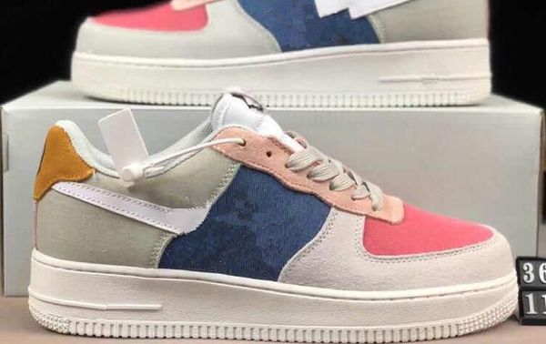 

box 2019 new men women low cut one 1 ca ual hoe white black dunk port kateboarding hoe cla ic af fly trainer high neaker 36 45