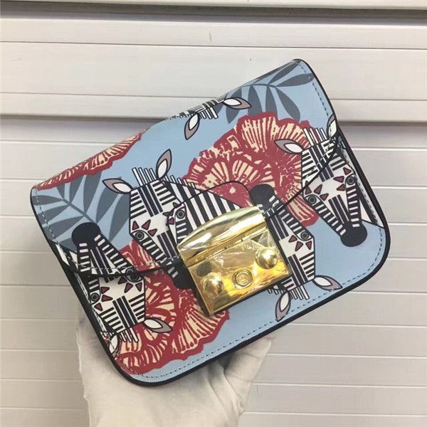 

new ladies fashion leather printing messenger bag zebra graffiti shoulder bag joker simple girl small square bag