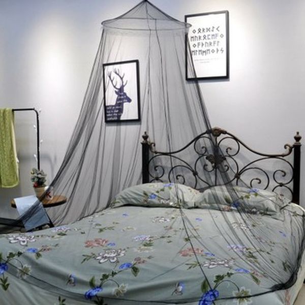 

elegant mosquito net for double bed curtains coton canopy round lace insect net netting dome polyester bed tent