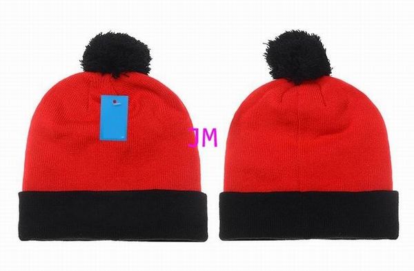 

2020 fashion knitting cotton orange blue hats with hair ball cap women's men winter confortable warm hats, Blue;gray