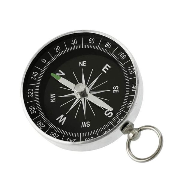 

portable aluminum lightweight emergency compass mini keychain outdoor survival compass tool navigation wild tool