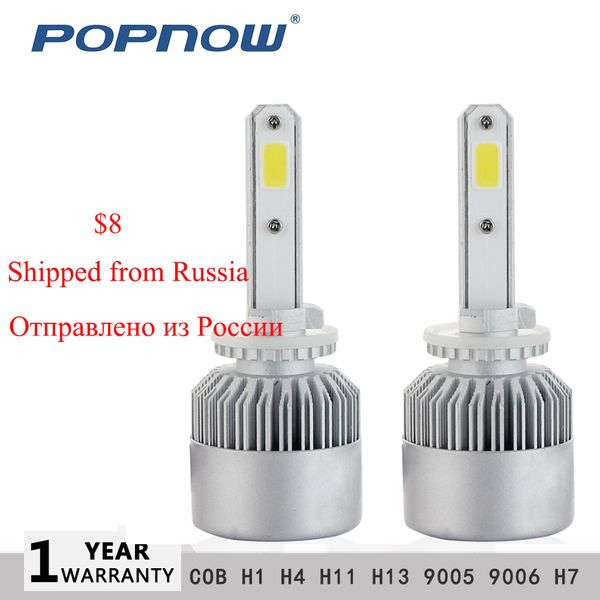 

2 шт h4 led h7 h1 h11 фар автомобиля h4 свет водить h7 авто фары 72w 8000lm авто фары 6500k лампочки