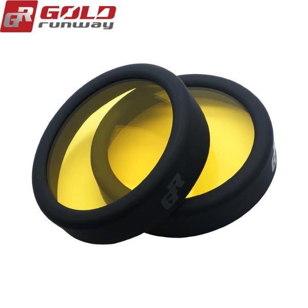 

goldrunway yellow clear lense slip-on cover set for gr-70x 70w