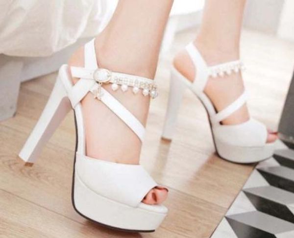 

2019 women's sandals in summer with new style high heel coarse heel waterproof table shoes heel 9cm ,12cm @165, Black
