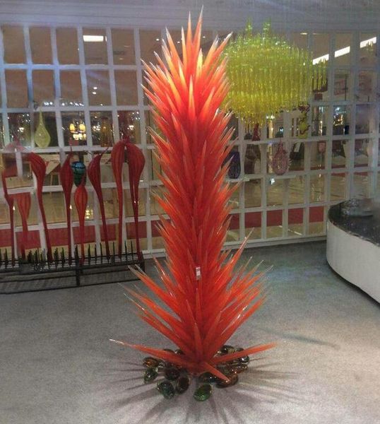 

modern large hand blown lamp tree floor lamps orange murano garden park conifer glass sculpture