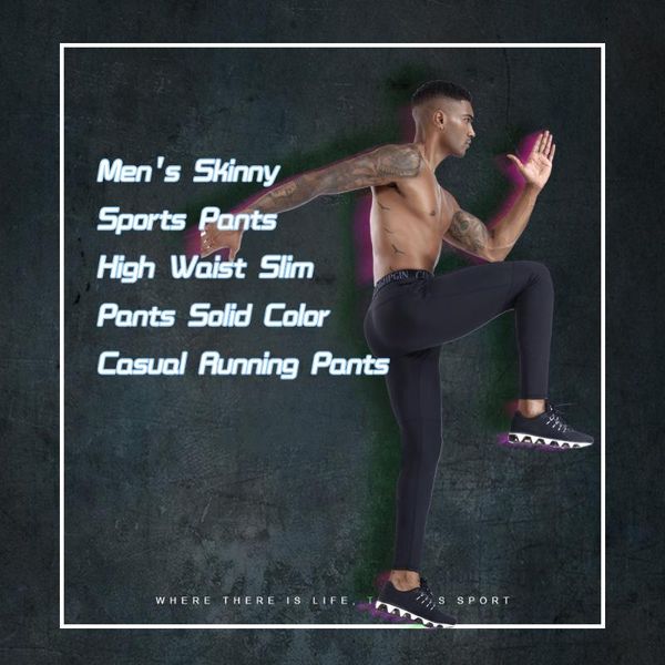 

mjartoria мужская фитнес бег колготки jogger бодибилдинг спорт гетры gym compression бег трусцой штаны брюки спорт мужчины, Black