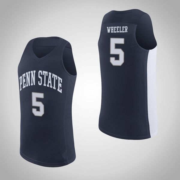 

jamari wheeler men's penn state nittany lions john harrar deivis zemgul navy blue stitched college basketball jersey, Black
