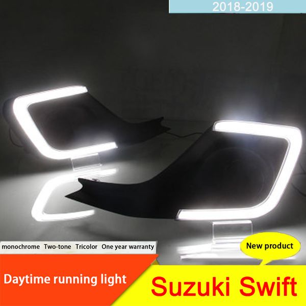 

2pcs led drl for suzu ki swift car led drl daytime running light fog lamp grille and waterproof wire of harness