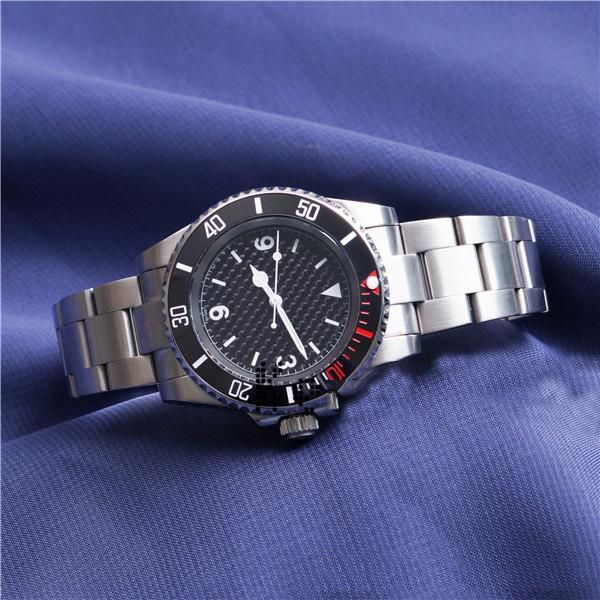 

2019 new mens wristwatch black ceramic bezel stainless steel designer watch 2813 automatic movement watch woven shading montre reloj hombre, Slivery;brown