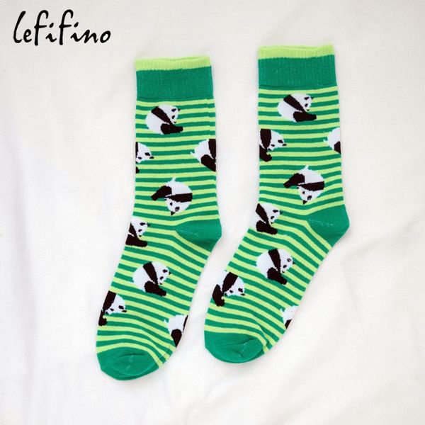

new design women coon socks men funny socks harajuku cute cartoon animals panda paern green stripes soks ne723, Black;white