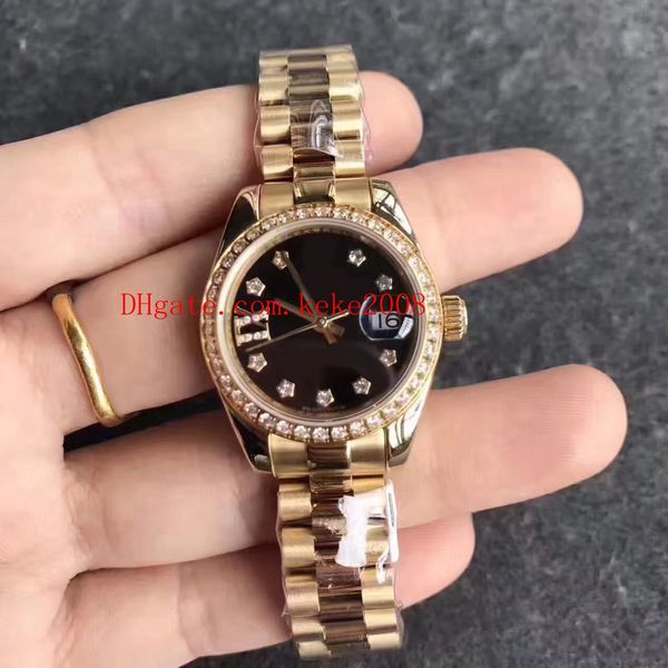 

7 color watch 28mm pearlmaster president diamond 279161 178343 279174 279160 279173 mechanical automatic ladies women's watches, Slivery;brown
