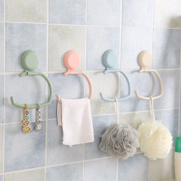 

towel holder kitchen bathroom roll rack under cabinet storage hanger shelf plastic seamless hook rack kitchen supplies a30621