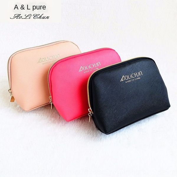 

daily cosmetic hand cosmetic pu cross makeup bag travel portable large capacity waterproof storage sorting handbag ab-010, White