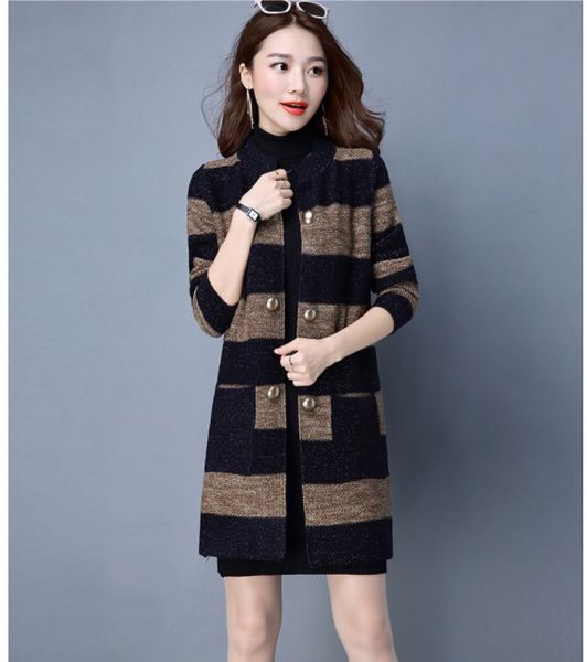 

2018 sweaters women fashion solid knit cardigans sweater ladies long knitted sweaters skirted outwear coat gray camel color, White