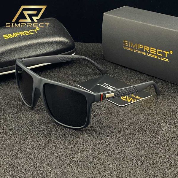 

simprect fashion sunglasses men 2020 square sunglasses retro mirror anti-glare driver's sun glasses for men, White;black