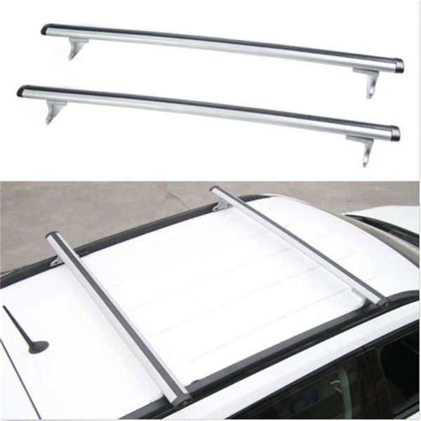 

2pcs car roof aluminum baggage luggage rack crossbar overhead iron foot for jeep compass 2017 styling accessories silver color