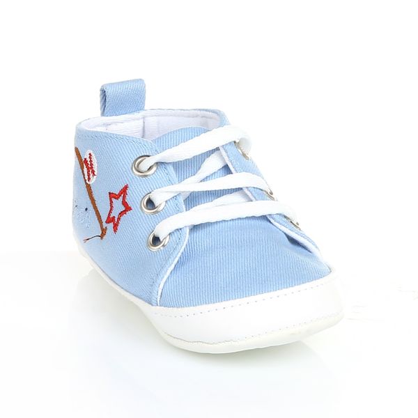

ebebek First Step Flower Patterned Linen Baby Shoes