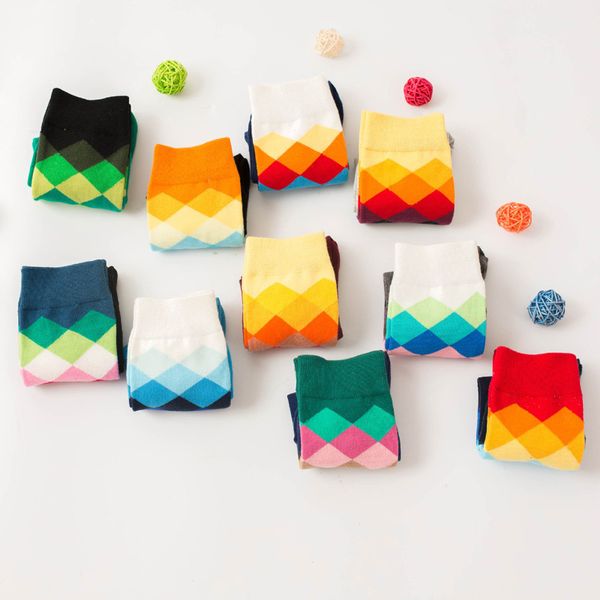 

male tide brand men cotton socks gradient color summer style long wedding sock men's knee high business socks man sox, Black