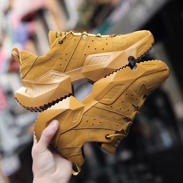 

times new roman man casual shoes spring autumn mens leather shoes fashion male footwear comfortable walking for men, Black
