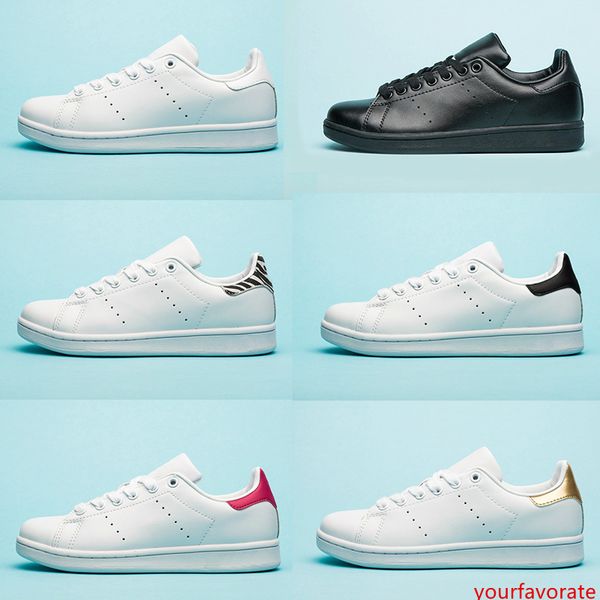 

chaussures stan fashion flat shoes smith black red grey striping breathable casual shoes low 36-44