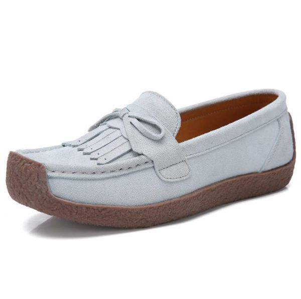 

women's shoes leather flats soft bottom non-slip large size 35-45 women casual shoes, Black