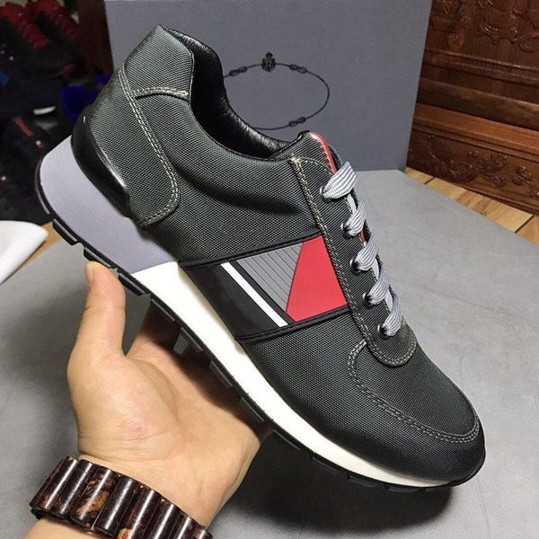 

h831 2019 luxury designer mens shoes net surface splicing breathable leisure small white shoes low sports shoes, Black