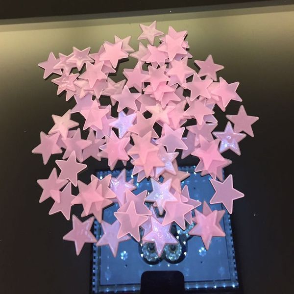 

100 шт. / компл. 3d звезды светятся в темноте наклейки на стены светящиеся флуоресцентные наклейки на стены для детей детская комната спальн