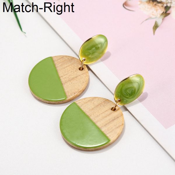 

match-right заявление большие круглые серьги для женщин brincos акриловые мотаться корейский падение серьги кулон женщина ювелирных изделий, Silver