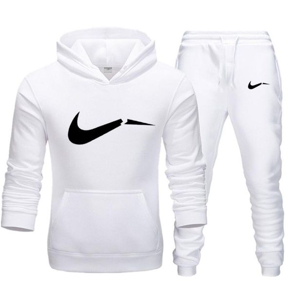 

new brand men's hoodies running sets male sports clothes suits sportswear fitness training gym tracksuit set jogging sport suit, Black;blue