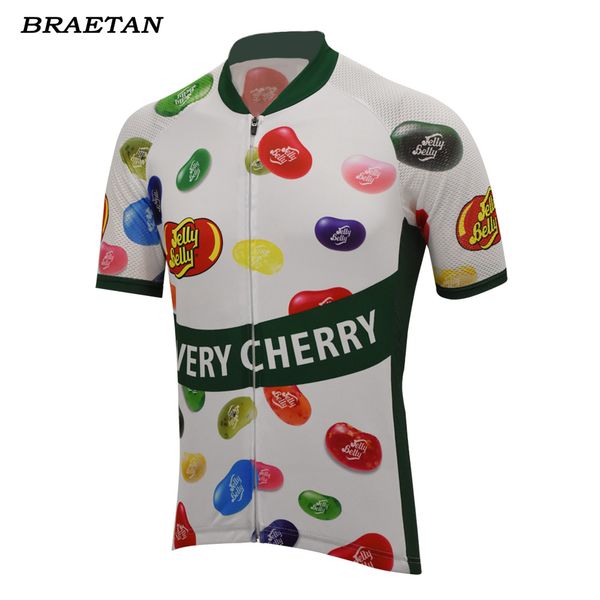 

funny collorful cycling jersey men summer short sleeve clothing cycling wear bicycle clothes clothing hombre braetan, Black;red