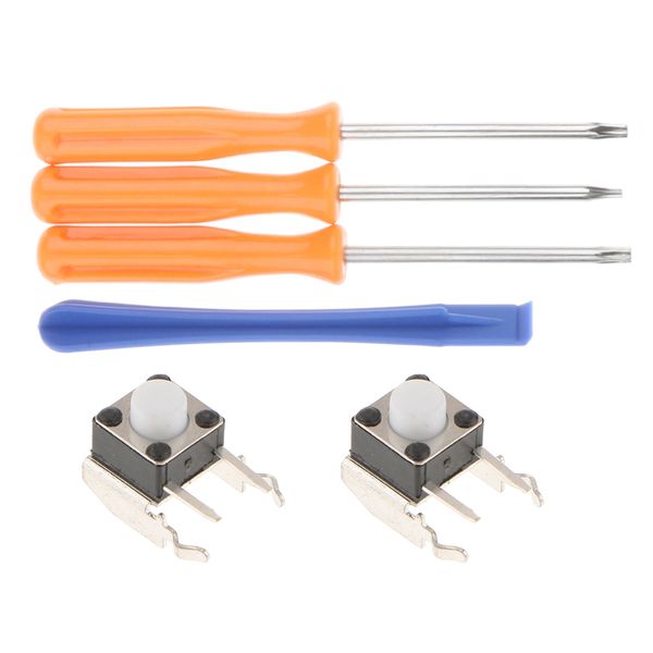 

for xbox 360 one controller lb rb tactile switch shoulder bumper button fix part with t6 t8 screwdriver tools
