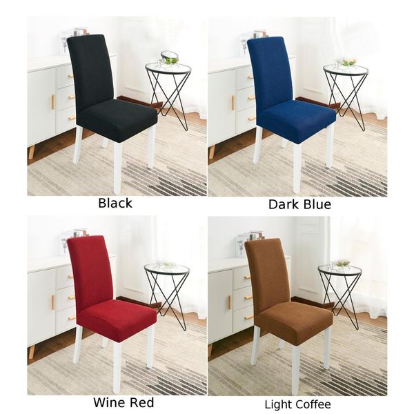 

checked fleece thickened one-piece stretch chair cover wedding banquet decor chair covers cafe restaurant home decor meeting