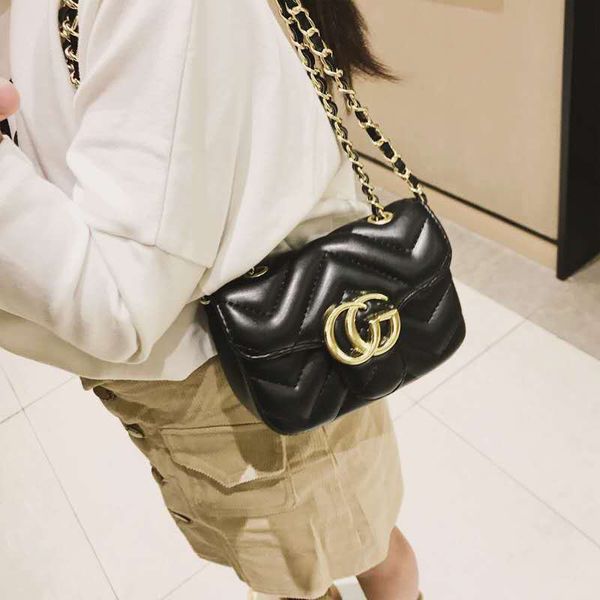 

kids pu bag baby girls princess chain bags children one shoulder bags children messenger bag, White