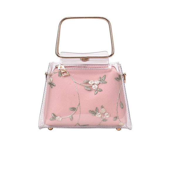 

2019 woman transparent jelly bag summer handbag shoulder bag 2pc messenger bolsos mujer bolsas de mujer#t2