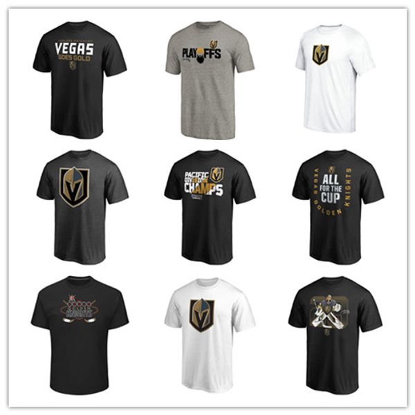 

men's vegas golden knights brand t-shirts hockey jerseys black fashion sport jersey outdoor short sleeve uniform shirts printed logos 1