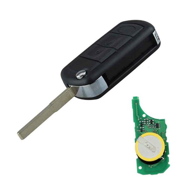 

uncut flip remote car key fob 315mhz pcf7941 chip for land rover discovery 3