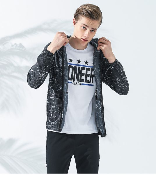 

2018 летняя куртка камуфляж мужской бренд одежды ультра тонкий дышащий солнцезащитный слой мужской быстросохнущий s-3xl, Black;brown