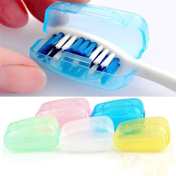 Custodia per spazzolino da denti in plastica Supporto per custodia antipolvere Protezione per spazzolino da denti per uso quotidiano e da viaggio come regalo