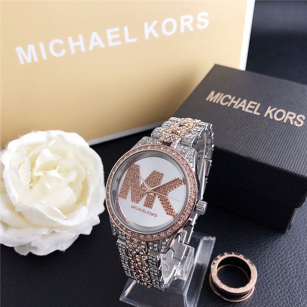 

christmas gift new stainless steel simple fashion with diamond women quartz watches fashion luxury jewelry gift mk7095zm h110530, Blue