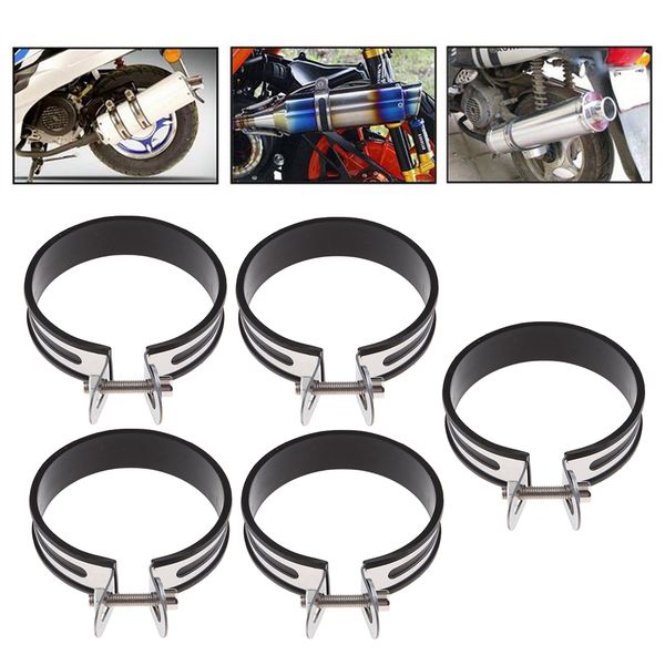 

5x motorcycle exhaust pipe muffler holder clamp for 100mm diameter