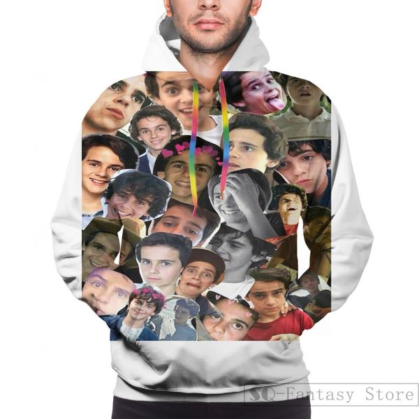 

mens hoodies sweatshirt for women funny jack dylan grazer collage print casual hoodie streatwear, Black