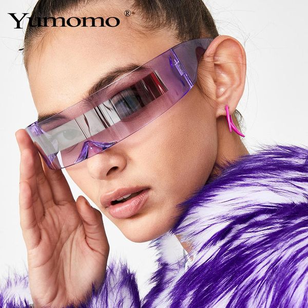

fashion siamese futuristic wrap around monob costume sunglasses mask novelty glasses purple blue goggle, White;black