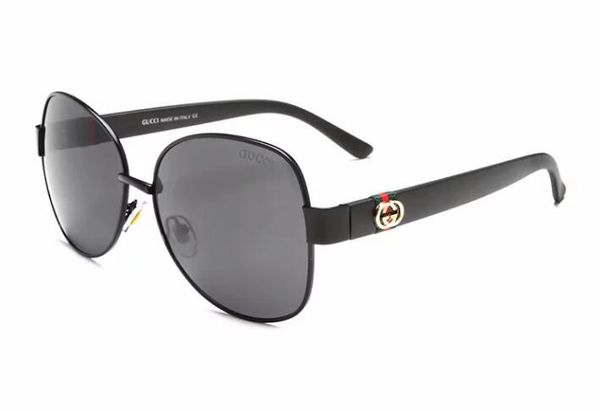 

1pcs classic pilot sunglasses designer brand mens womens sun glasses eyewear gold metal grglass lenses brown cas 3698, White;black