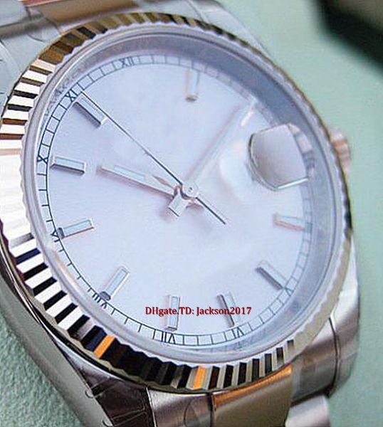 

original box certificate casual modern watches watches 116231 mens steel 18k gold pink index dial 36mm, Slivery;brown